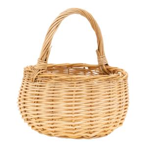 Photo PEN1110 : White willow basket with handle