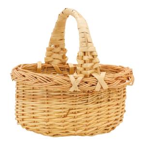 Photo PEN1120 : White willow basket with handle