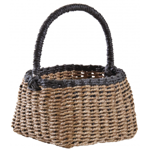 Photo PEN1650 : Black and natural seagrass basket