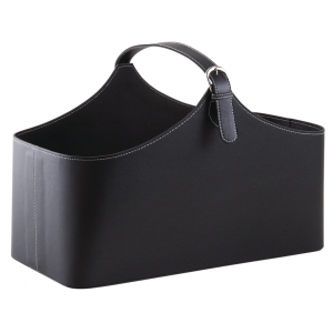 Photo PFA1400 : Black imitation leather basket