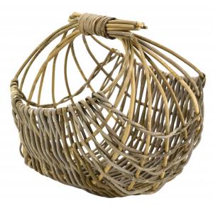 Photo PFA1441 : Panier ajouré en poelet gris