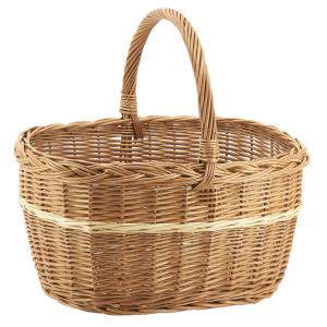 Photo PMA5230 : Buff willow basket with handle