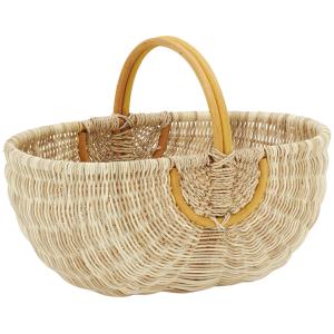 Photo PMA5241 : Panier en jute et rotin