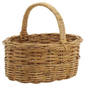 Photo PMA5260 : Panier ovale en poelet naturel