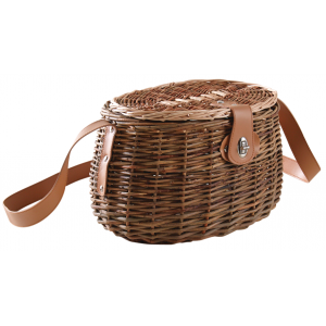 Photo PPE1130 : Oval unpeeled willow fisherman basket