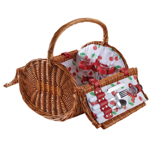 Photo PPI1250C : Natural willow picnic basket 2 persons