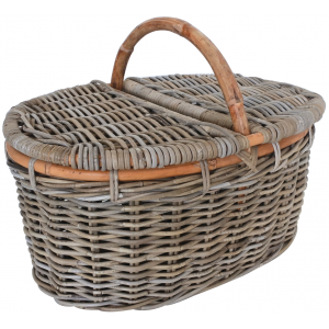 Photo PPI1270 : Oval rattan picnic baskets