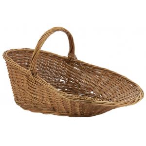 Photo PPR1120 : Buff willow display basket with handle