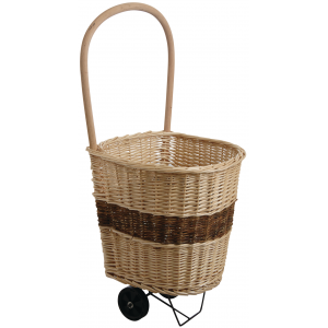 Panier à bois en osier Buff - L.65 x l.45 x H.43 cm