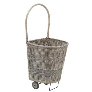 Chariot à Bûches en Poelet Gris Aubry Gaspard, Achat Panier à Bois 