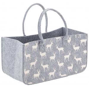 Photo SBU1270 : Grey lightweight felt log bag