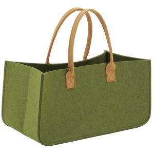 Photo SBU1280 : Armygreen lightweight felt log bag