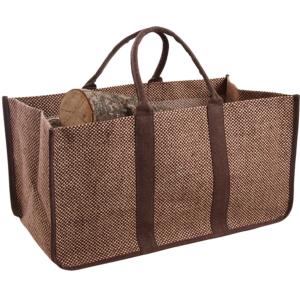 Sac à bûches en feutrine 50 x 25 cm Couleur gris montagne Aubry Gaspard