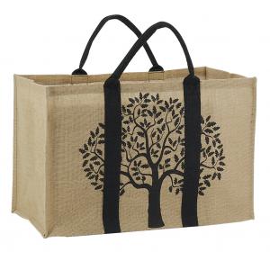 Photo SBU1340 : Sac à bûches en jute naturel