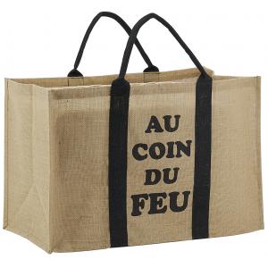 Photo SBU1350 : Sac à bûches en jute plastifié