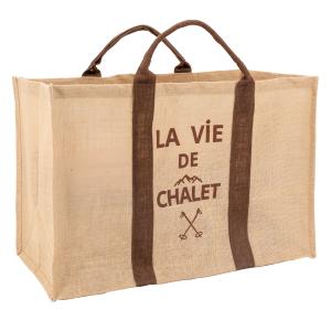 Photo SBU1460 : Log basket in natural jute