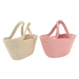 Photo SEN1340 : Cotton rope and jute mini bag