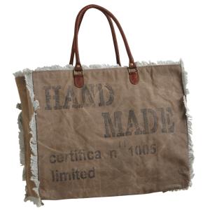 Photo SFA2470C-1 : Sac en coton recyclé et cuir