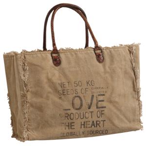 Photo SFA2470C-2 : Sac en coton recyclé et cuir