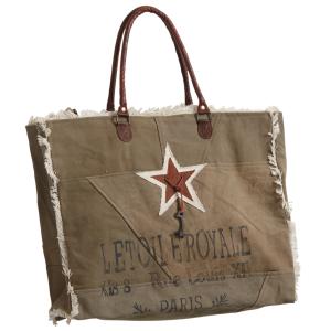 Photo SFA2470C-3 : Sac en coton recyclé et cuir