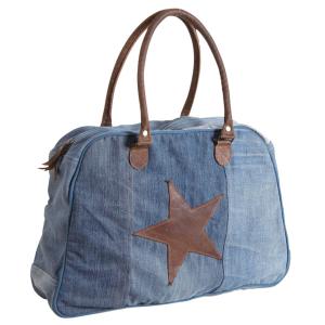 Photo SFA2610C : Denim handbag Star