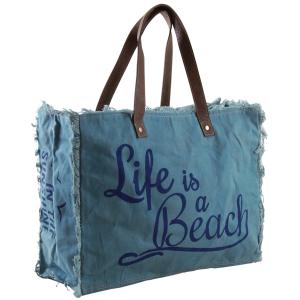 Photo SFA3070C-1 : Sac en coton décor  Life is a beach