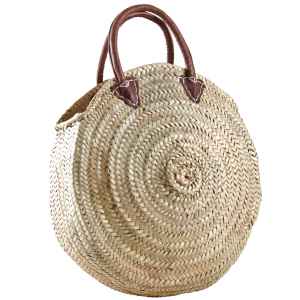 Photo SFA3150 : Round palm leaf handbag