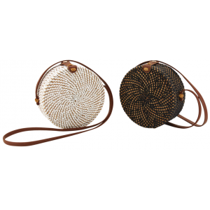 Photo SFA3490C : Rattan round bag 