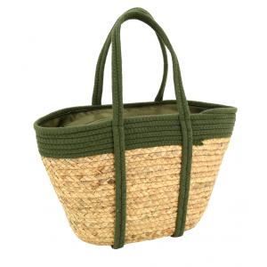 Photo SFA3740 : Sac en palmier naturel et teinté