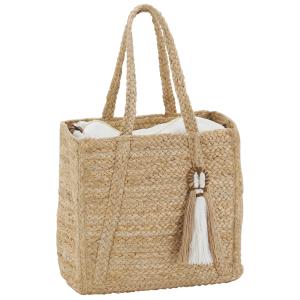 Photo SFA4050 : Sac en jute naturel et poche en coton 