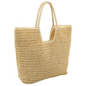 Photo SFA4170 : Sac cabas en papier corde naturel