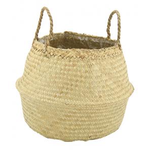 Photo SMA3872P : Round natural rush bag