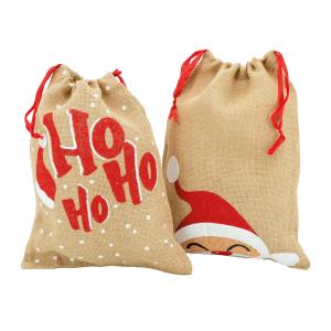Photo SNO1140 : Jute Christmas bag