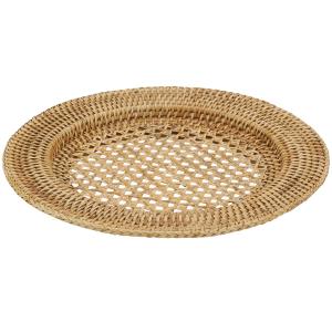 Photo TAS1290 : Plate in rattan