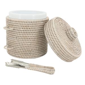 Photo TDI1450 : Rattan ice box with tongs
