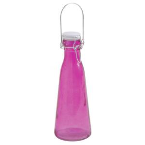 Photo TDI1860V : Bouteille en verre fuchsia