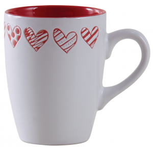 Photo TDI2420V : Tasse coeur rouge