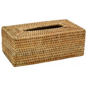 Photo TDI2590 : Natural rattan tissue holder box