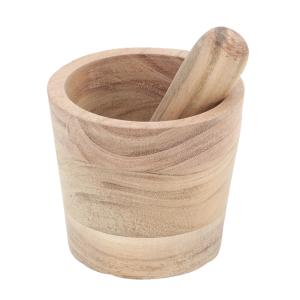 Photo TDI3480 : Acacia wood mortar and pestle