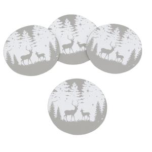 Photo TDV109S : Pack of 4 cup mats 