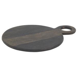 Photo TPD1480 : Black acacia wood round cutting board