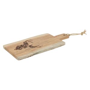 Photo TPD1501 :  Acacia wood cutting board - Deer