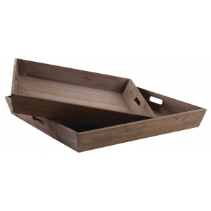 Photo TPL316S : Square wooden trays