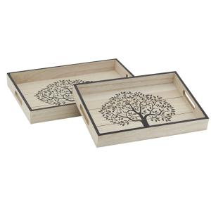Photo TPL354S : Wooden trays - Tree design
