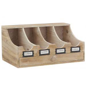 Photo TRC1210 : Wood cutlery holder