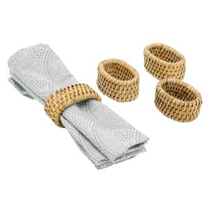 Photo TRS125S : Set of 4 rattan napkin rings