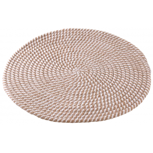 Photo TST186S : Natural round jute placemats