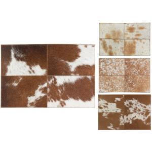 Photo TST222S : Sets de table en peau de vache