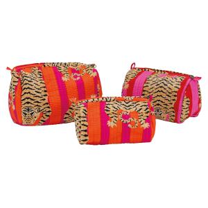 Photo TTX236S : Lot de 3 trousses oranges et roses