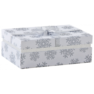 Photo VBT3060 : Boite rectangulaire en carton Flocon de neige